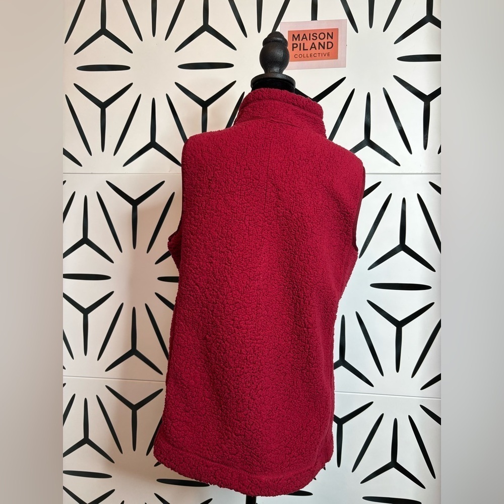 Republic Industry Cozy Deep Red Reversible Vest Size L - Picture 8 of 16